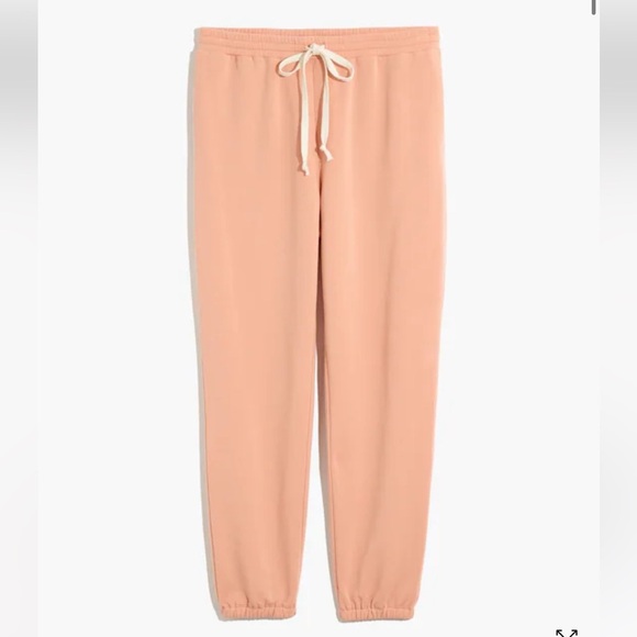 Madewell MWLSuperbrushed Easygoing Sweatpants - COLOR: Antique Coral - Picture 3 of 12
